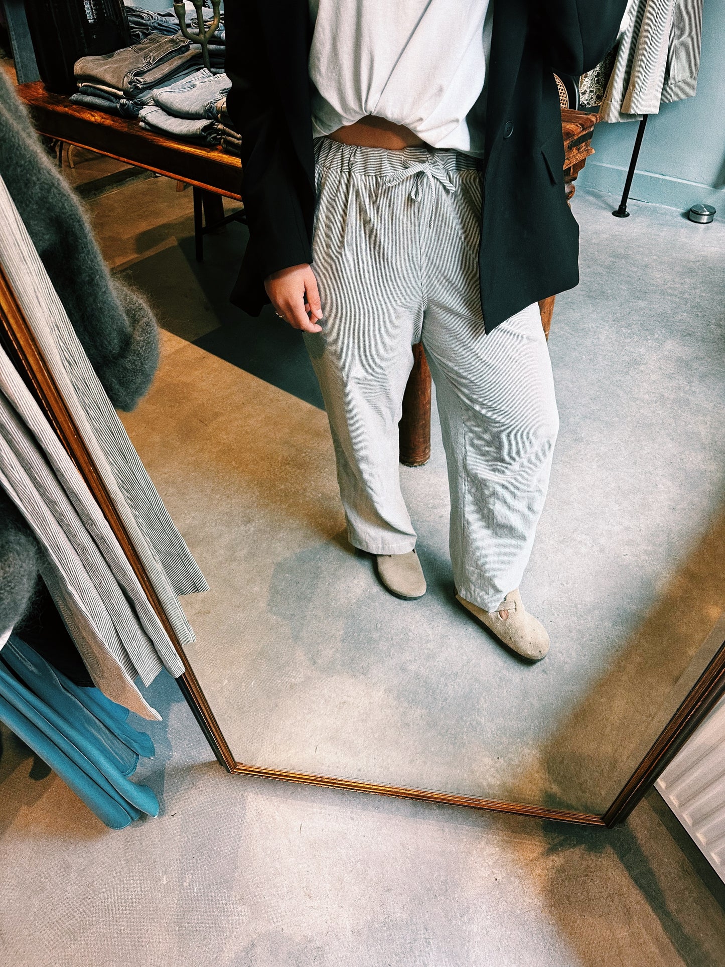 BROEK - KATOEN STREEP