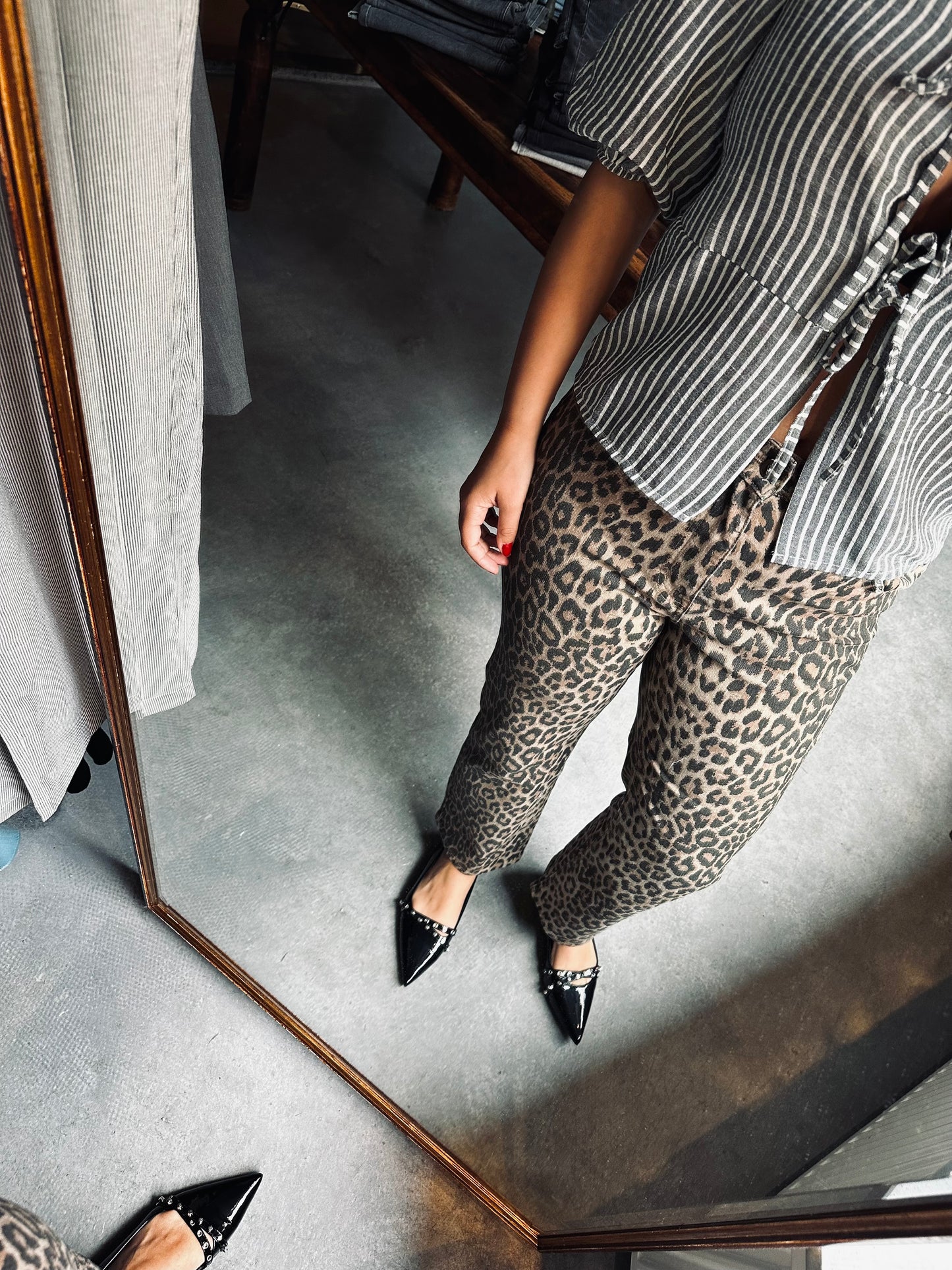 LOLA - JEANS PANTERPRINT