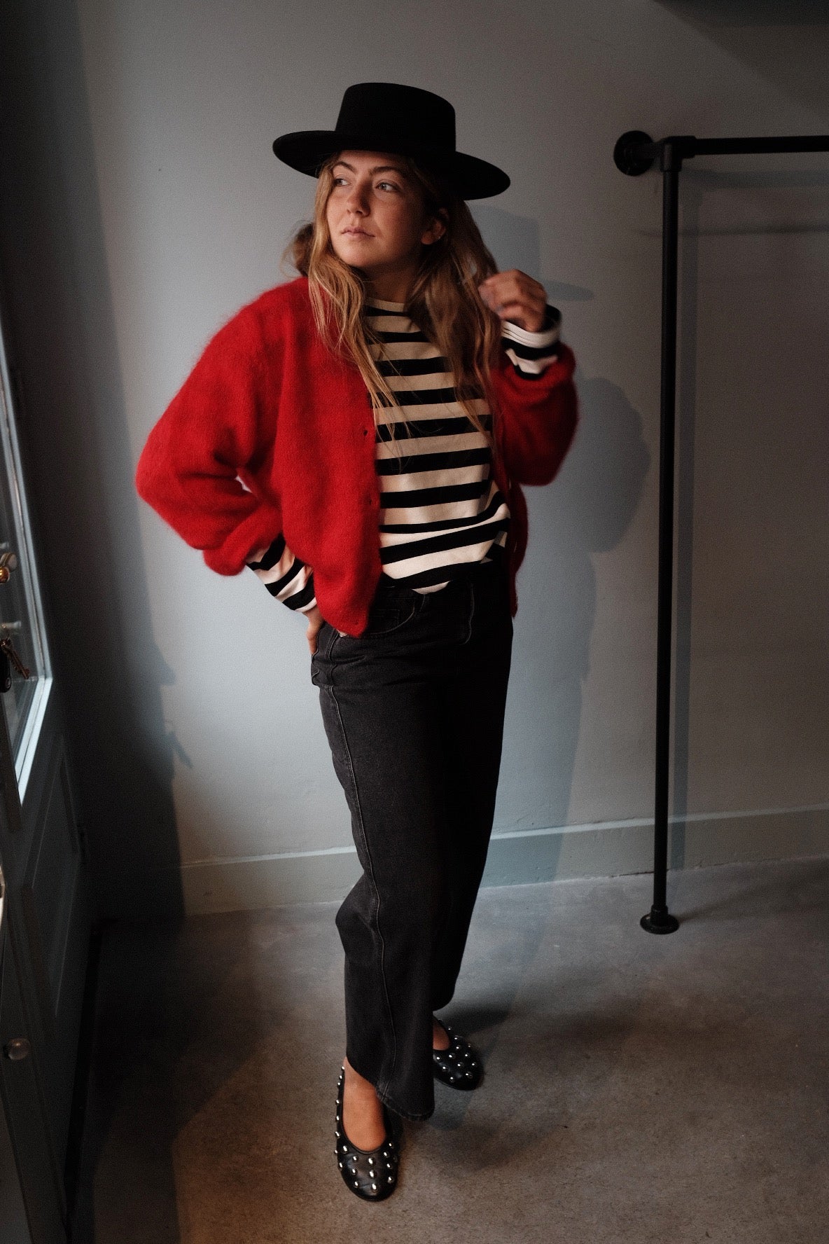 LOU - MOHAIR VEST ROOD