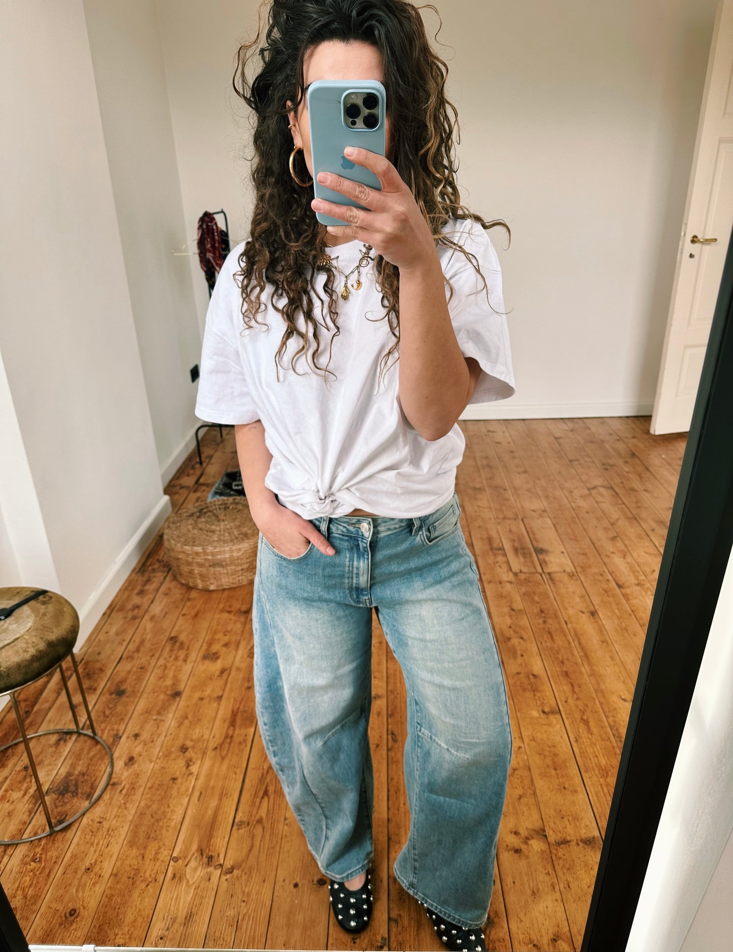 JEANS - BALLOON FIT BLAUW