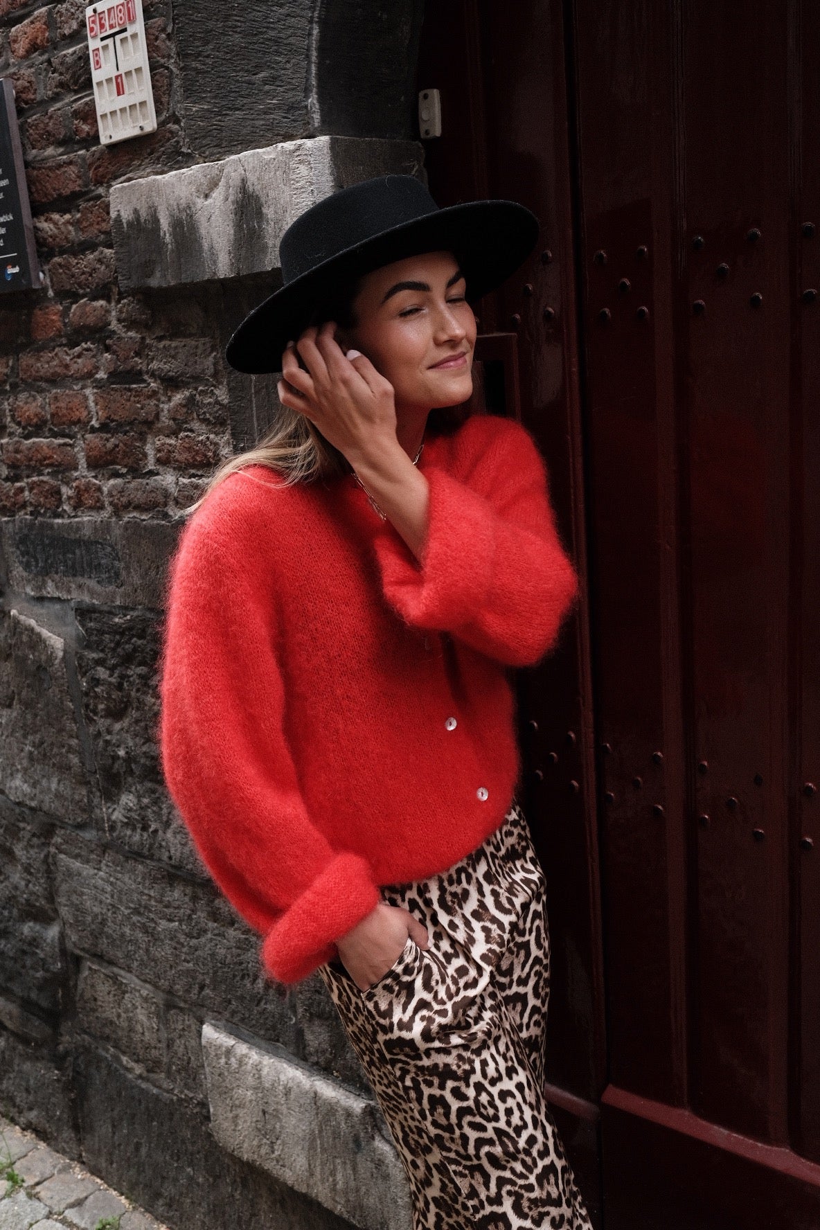 LOU - MOHAIR VEST ROOD