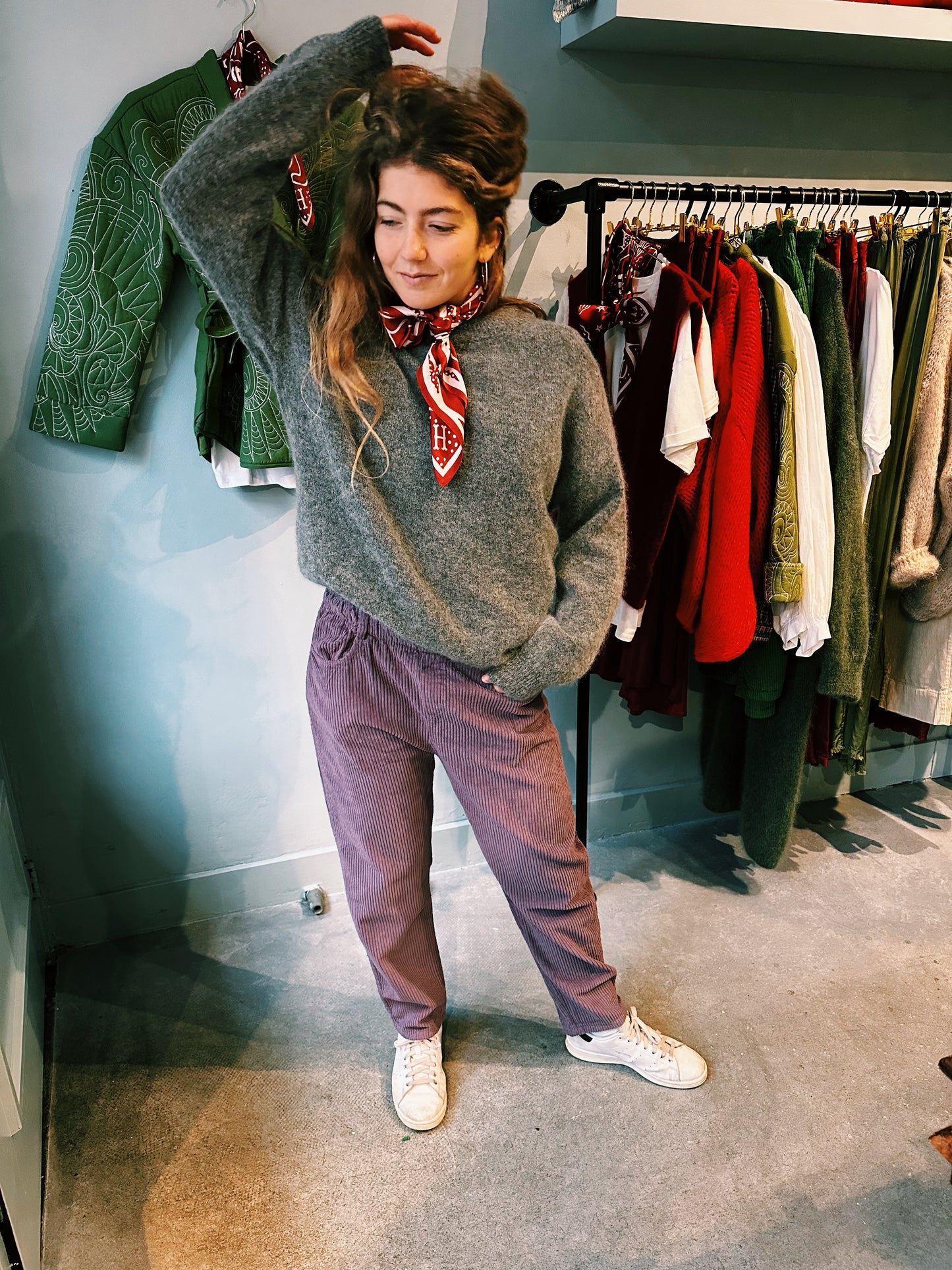 SOL - RIB BROEK LICHT PAARS