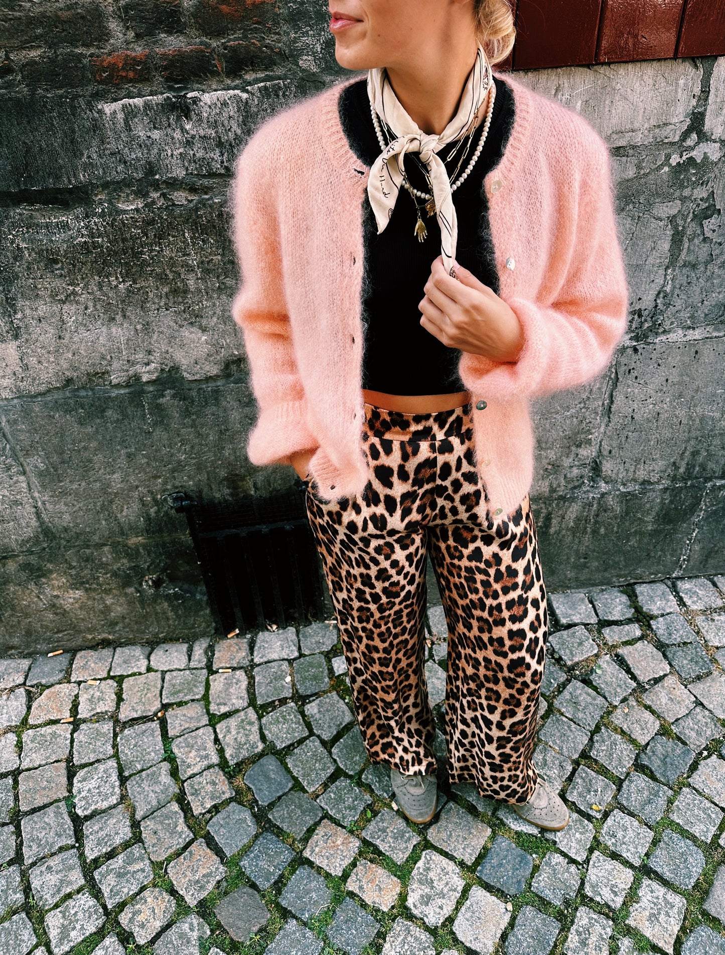 BROEK - VISCOSE PANTERPRINT ELASTIEKE BAND