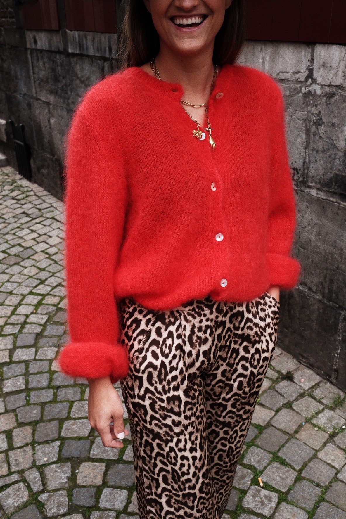 LOU - MOHAIR VEST ROOD