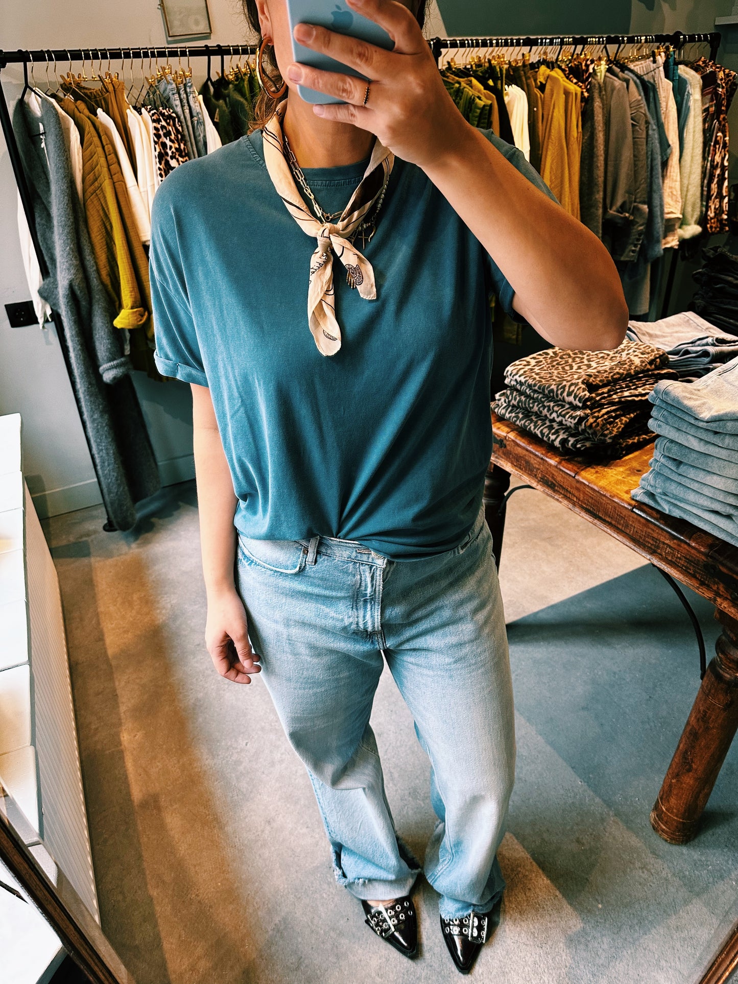 VEST - BLAUW MEDIUM LENGTE