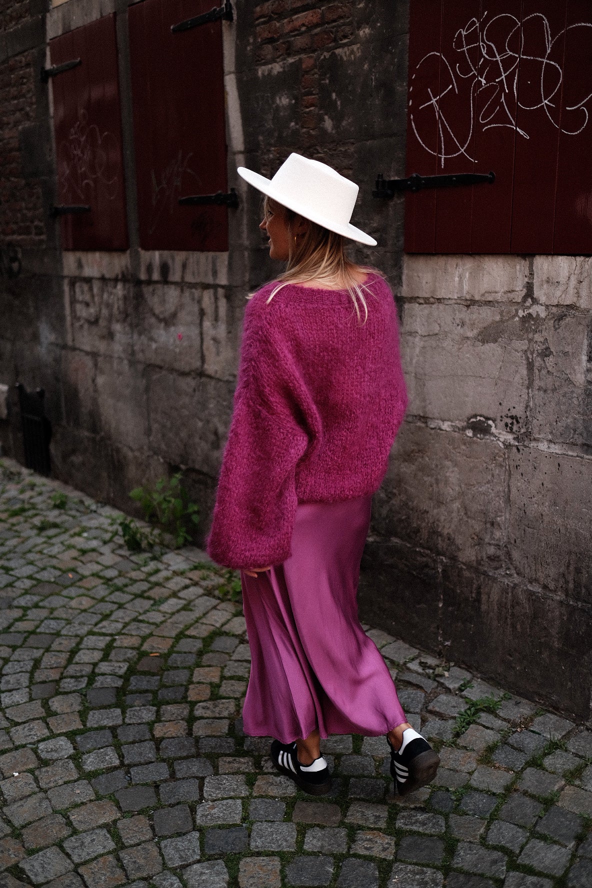RAAN - MOHAIR GROFGEBREID FUCHSIA