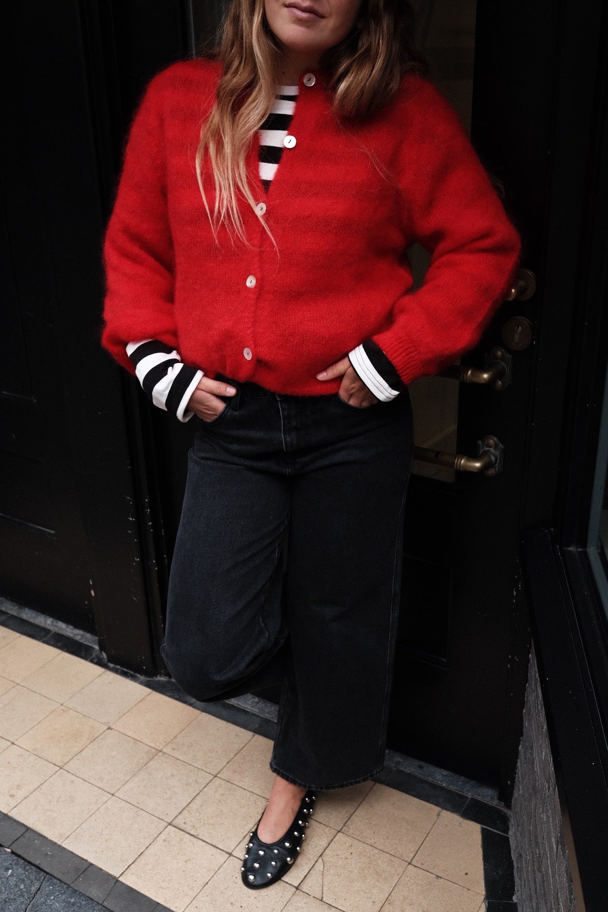 LOU - MOHAIR VEST ROOD