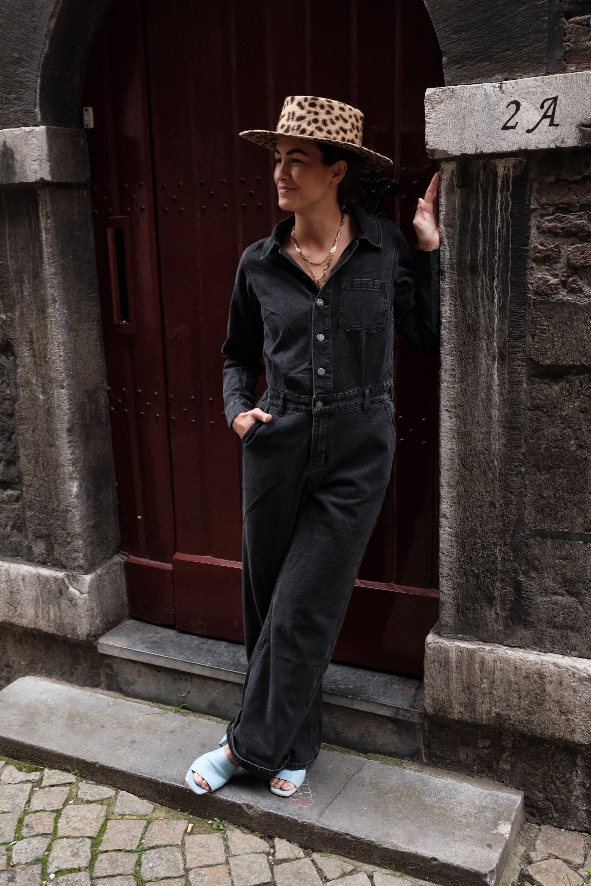JUMPSUIT - JEANS GRIJS