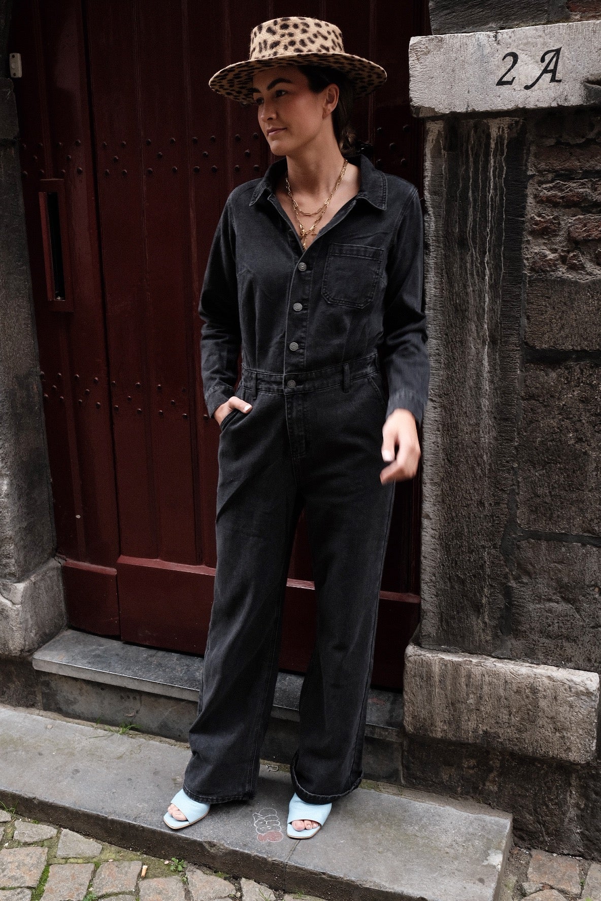 JUMPSUIT - JEANS GRIJS