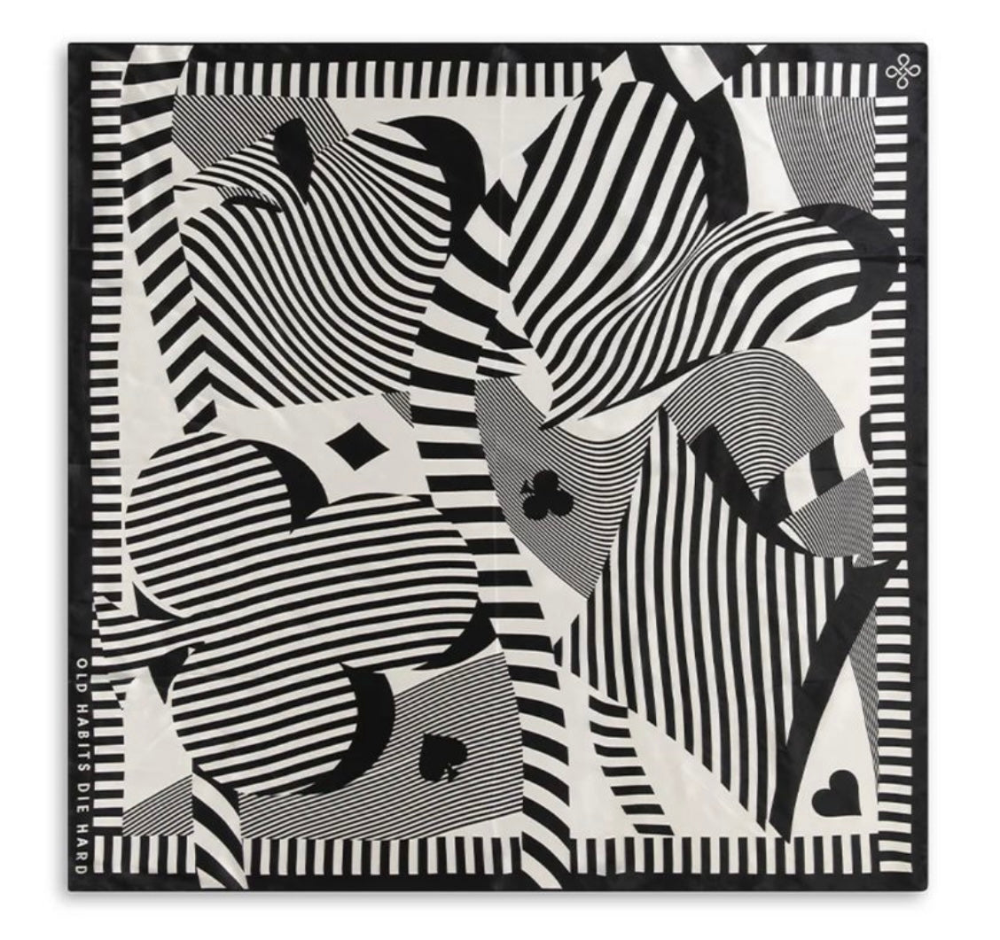 SJAALTJE - BANDANA ZWART WIT