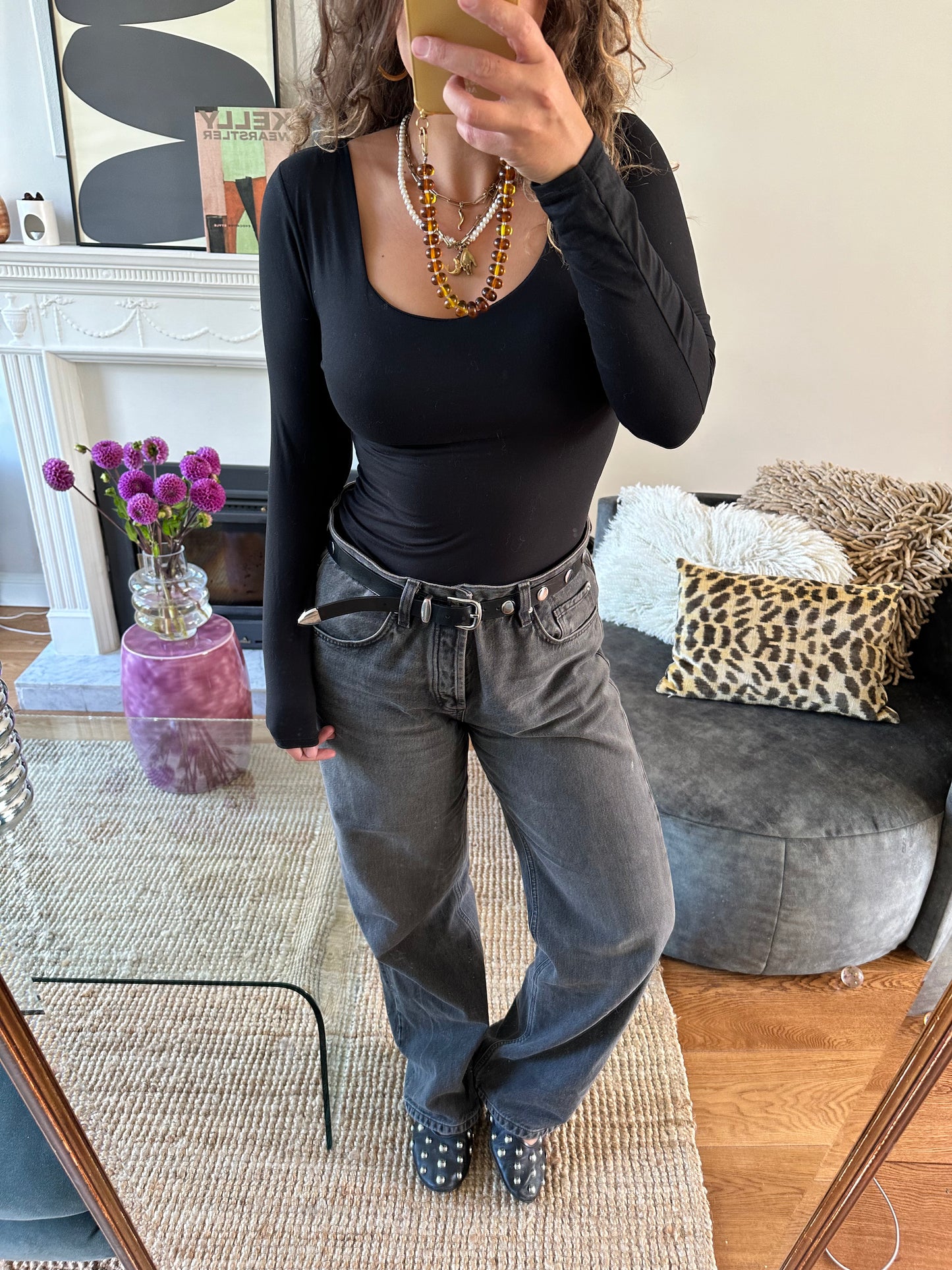 BODY - ZWART LANGE MOUW