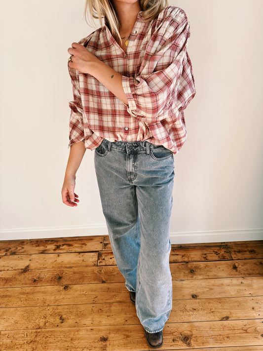 JEANS - GRIJS WIDE LEG