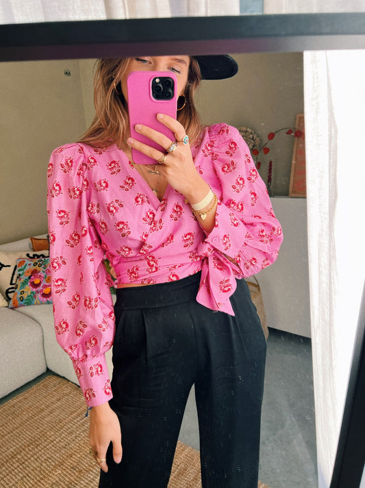 BLOUSE - WIKKEL ROZE