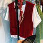 ROSA - MOHAIR GILET ROOD