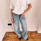 JEANS - WIDELEG BLAUW