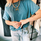 T-SHIRT - BLAUW