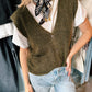 GILET - MOHAIR GROEN