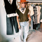 GILET - MOHAIR GROEN