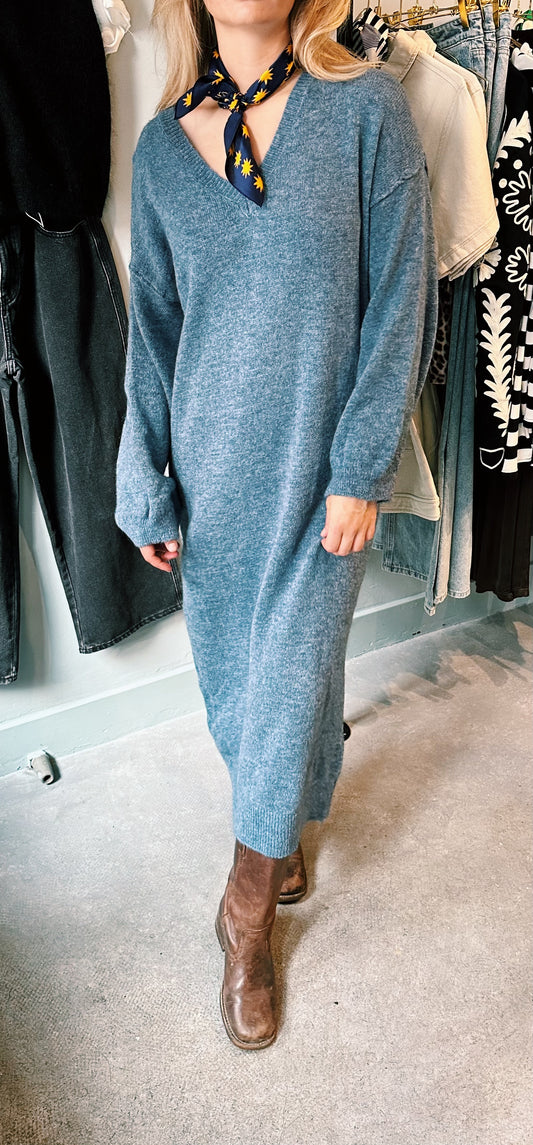 JURK - GEBREID BLAUW