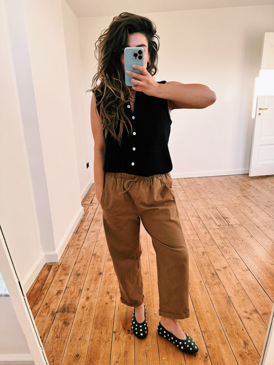 MORRIS - BALLOON BROEK COGNAC