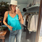TOP - TURQUOISE SPAG. BANDJE